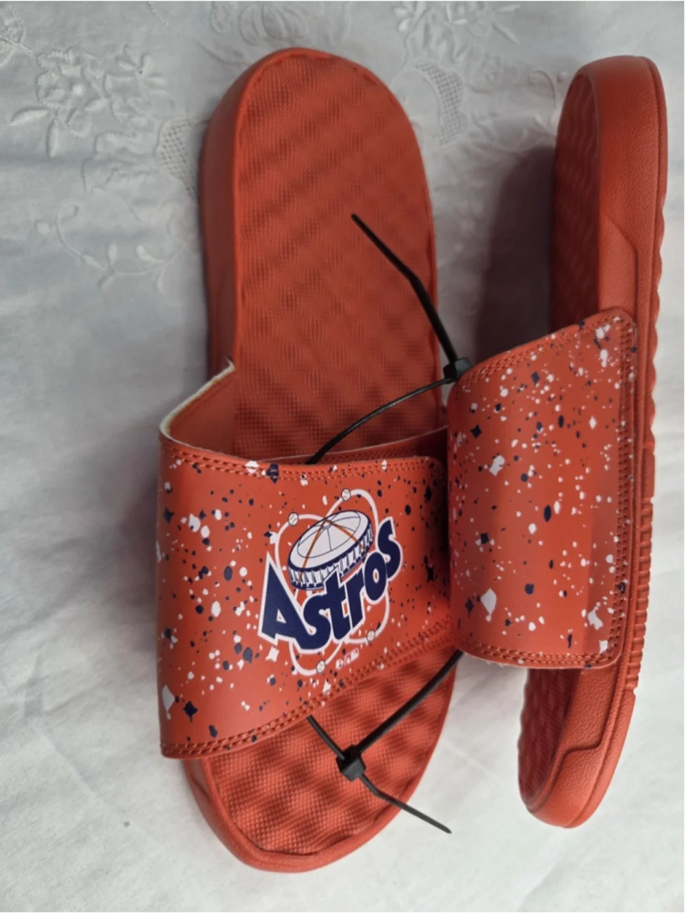 ISlide Houston Astros Slide Sandals Mens Size 10 Orange MLB Baseball Slides #856